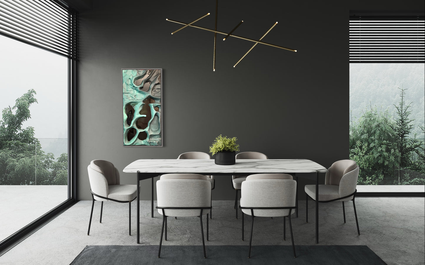 Alien Moon Surface Wall Art – Textured 3D Abstract Art