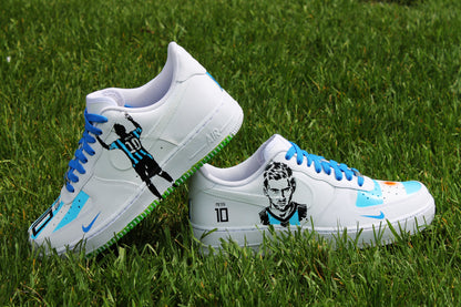 Custom Nike Air Force 1 Low Messi Edition - Hand Painted AF1