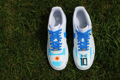 Custom Nike Air Force 1 Low Messi Edition - Hand Painted AF1