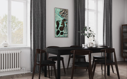 Alien Moon Surface Wall Art – Textured 3D Abstract Art
