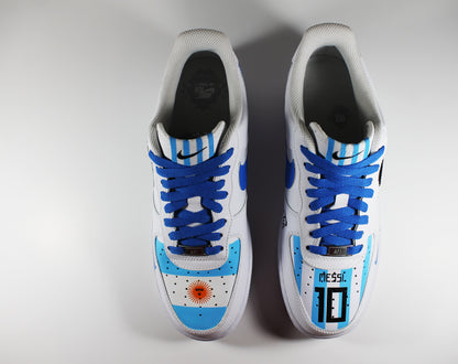 Custom Nike Air Force 1 Low Messi Edition - Hand Painted AF1