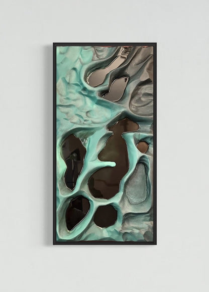 Alien Moon Surface Wall Art – Textured 3D Abstract Art