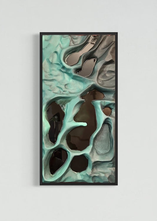 Alien Moon Surface Wall Art – Textured 3D Abstract Art