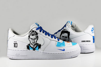 Custom Nike Air Force 1 Low Messi Edition - Hand Painted AF1