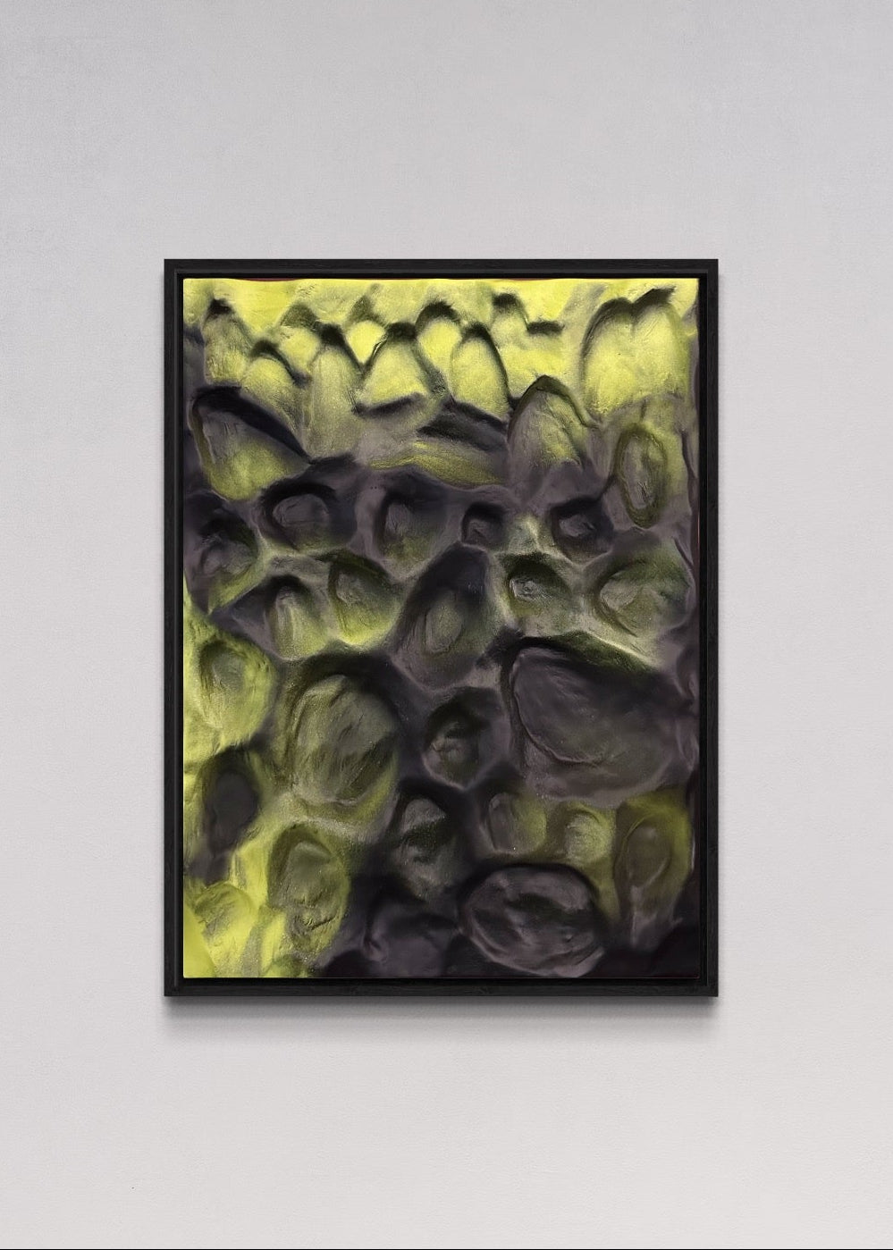 Textured 3D Wall Art – Iceland Inspired Green Black Dunes