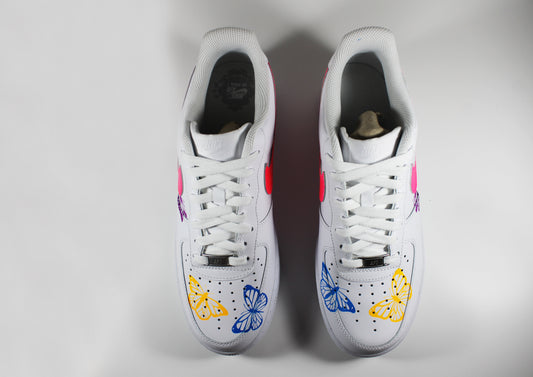 Custom Nike Air Force 1 Low “Neon Butterfly UV Edition”