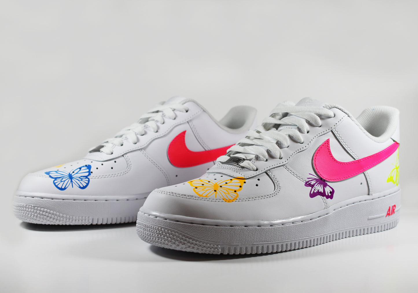 Custom Nike Air Force 1 Low “Neon Butterfly UV Edition”