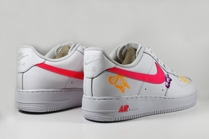 Custom Nike Air Force 1 Low “Neon Butterfly UV Edition”