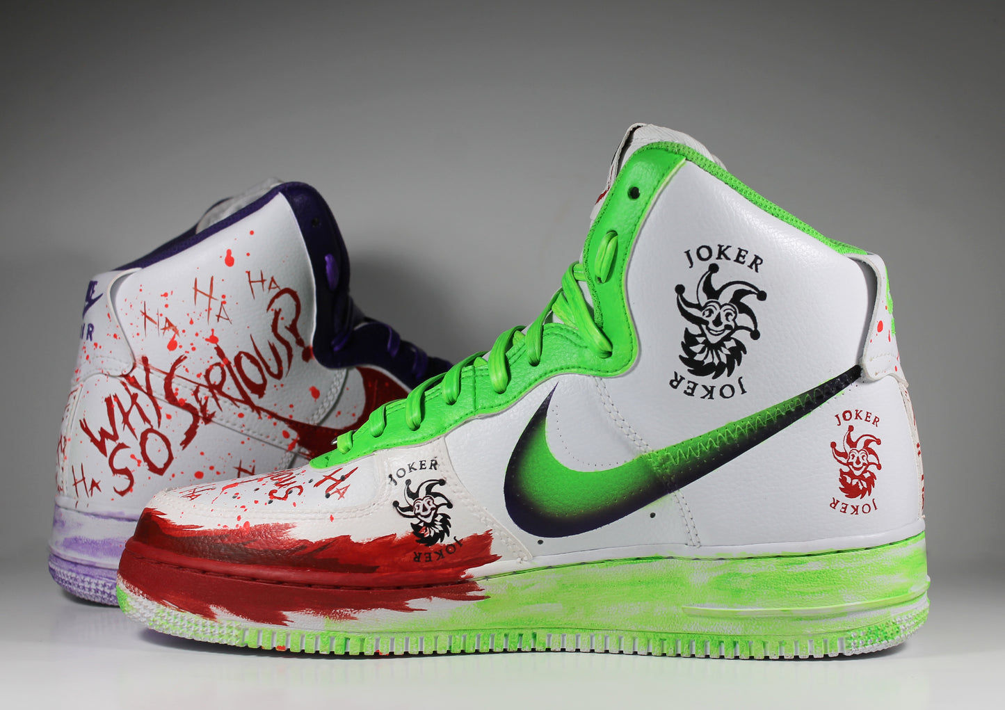 Custom Nike Air Force 1 High “Joker Edition” – Hand-Painted Limited Sneaker