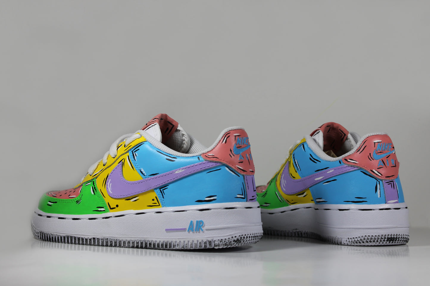 Custom Nike Air Force 1 Low Cartoon Edition