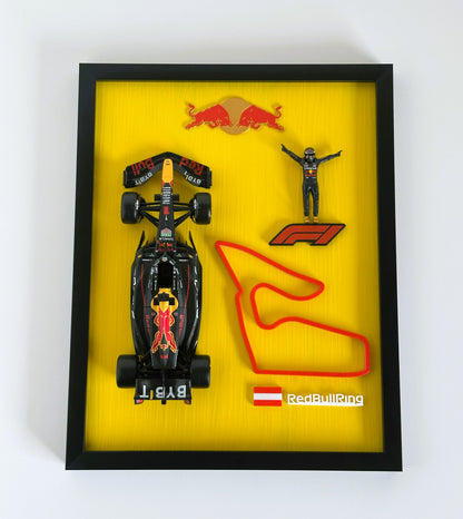 Max Verstappen Red Bull F1 Car Model Wall Art: Racing Artwork