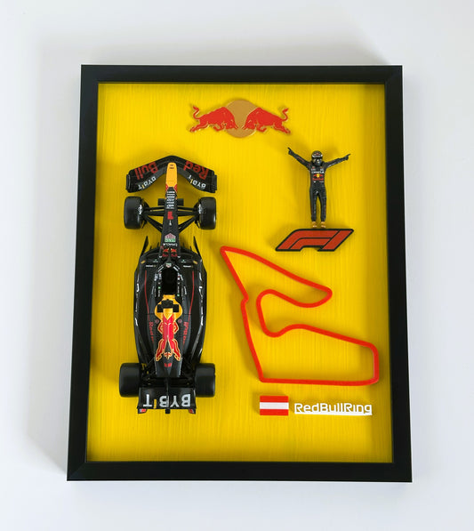 Max Verstappen Red Bull F1 Car Model Wall Art: Racing Artwork