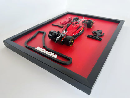 Charles Leclerc Ferrari F1 Car Model: Monza Racing Artwork
