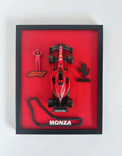 Charles Leclerc Ferrari F1 Car Model: Monza Racing Artwork