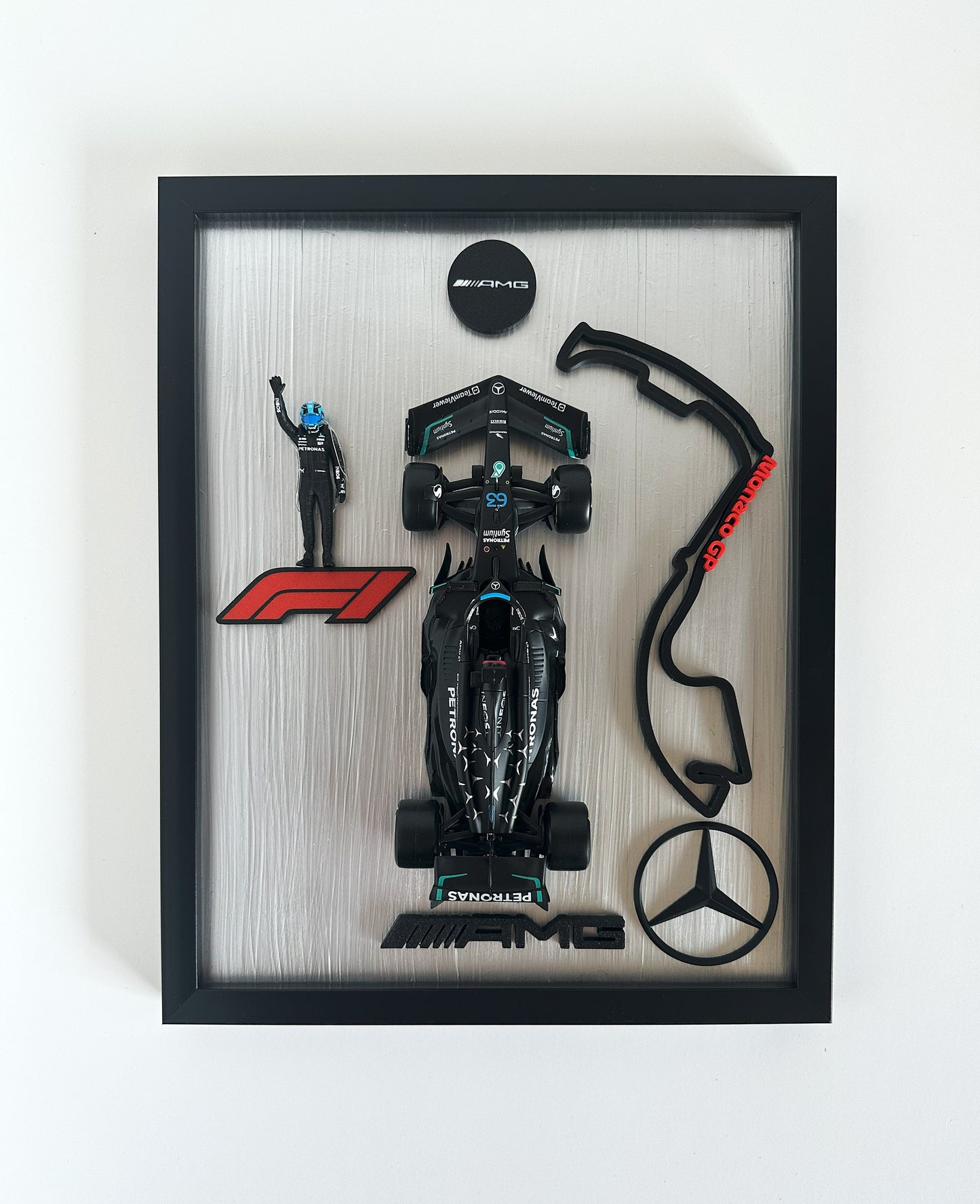 Mercedes Formula 1 Car Artwork - AMG Petronas & George Russell Wall Decor
