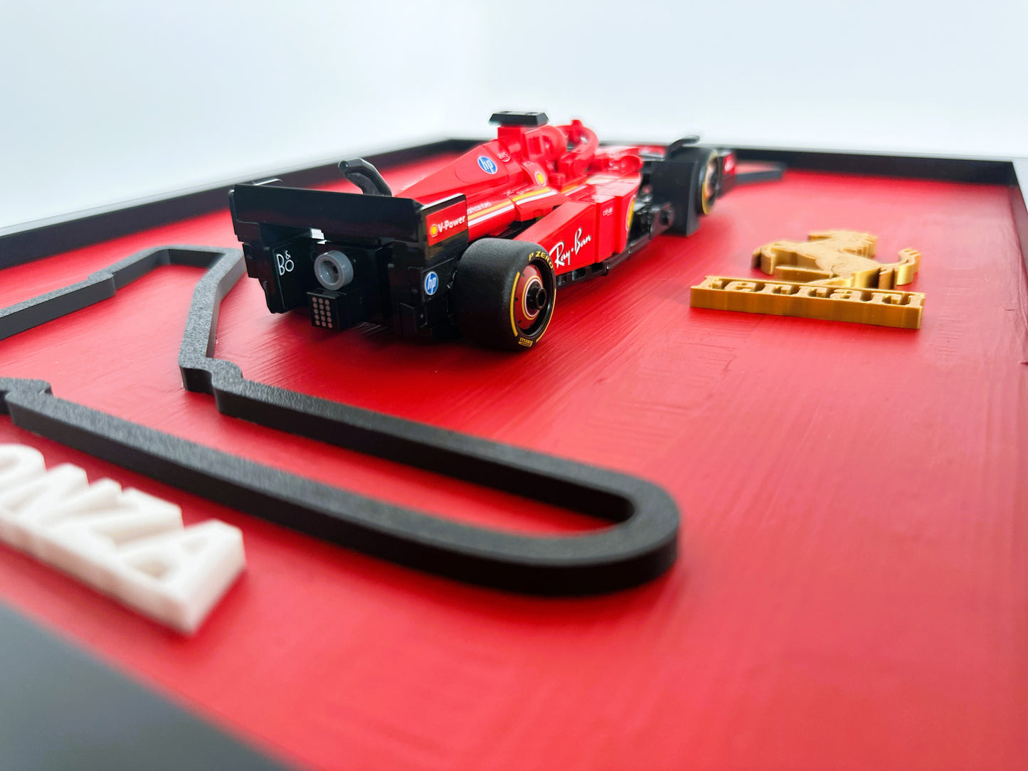 LEGO Ferrari F1 Car Framed Wall Art – Formula 1 Ferrari Decor