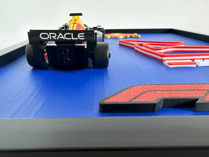 Framed Red Bull Formula 1 Lego Model - Motorsport Decor for Enthusiasts