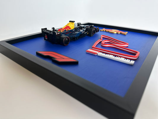 Framed Red Bull Formula 1 Lego Model - Motorsport Decor for Enthusiasts