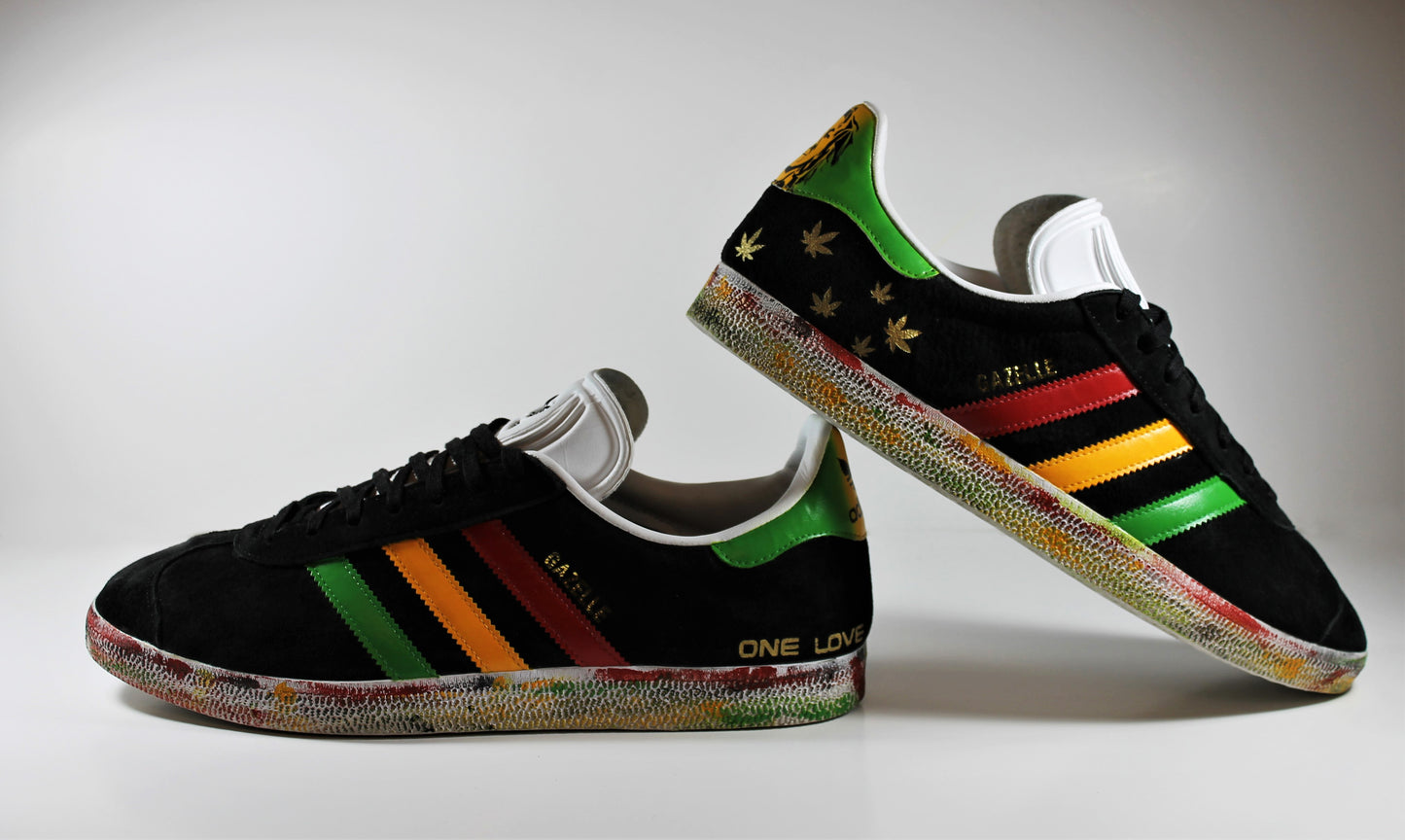Custom Adidas Gazelle “Bob Marley Edition”