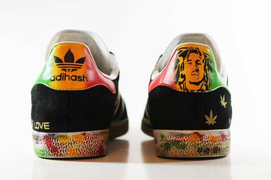 Custom Adidas Gazelle “Bob Marley Edition”